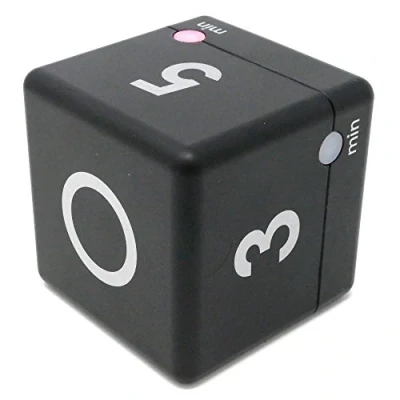 Bild av TFA Dostmann Digital Cube Timer, tidskub, tidsplanering, 6 x cm, svart, 38.2040.01, L 60 B H mm