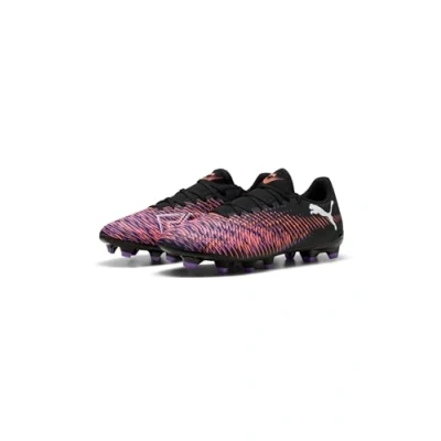 Bild av Puma Future 8 PLAY FG/AG Fotbollsskor fasta dobbar, Storlek: 48.5, Black/white/glowing red Konstmaterial/textil