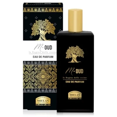 Bild av Helan, M Oud Herrparfym med färsk citrusdoft för män, Eau de Parfum Elegant och mystisk aromatisk Tobaknoter Herrparfymer perfekt som present 100 ml Tillverkad i Italien