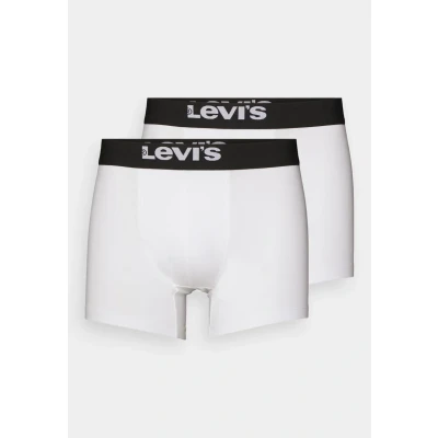 Bild av Levi&#039;s MEN Solid Basic Organic 2 PACK Underkläder, Storlek: Small, White/black