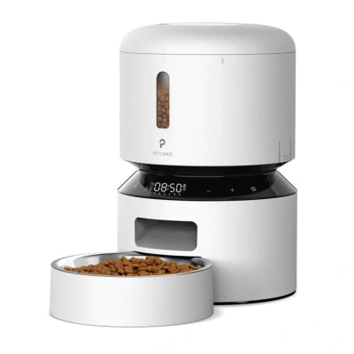 Bild av Pet Libro GRANARY AUTOMATIC FEEDER 3L BLACK UK&amp;EU ADAPTER