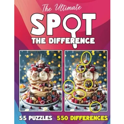 Bild av The Ultimate Spot Difference Book For Adults: 55 Picture Puzzles with 550 Differences to Find