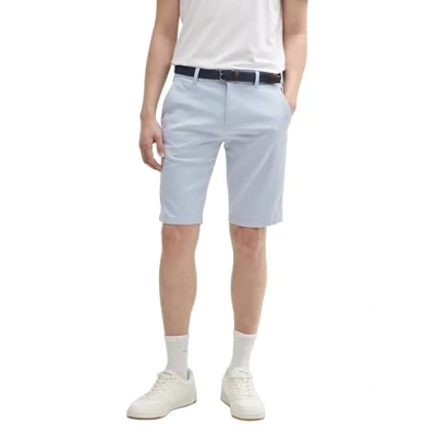 Bild av TOM Tailor Stretch MIT GÜRTEL Shorts, Storlek: 36, Light blue white zigzag dobby