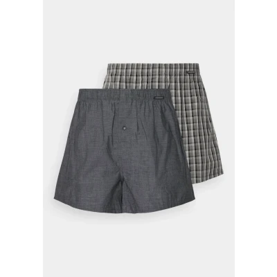 Bild av Schiesser 2 PACK Boxershorts, Storlek: Small, Grau/schwarz