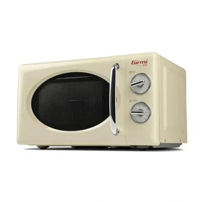 Bild av Girmi Fm21 Ugn mikrovågsugn kombinerad årgång design, 20 lt, 700 800 W, gräddvit