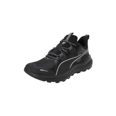 Bild av PUMA Blandad reflektera Lite Trail Road Running Shoe, Svart cool mörkgrå silver, 37.5 EU