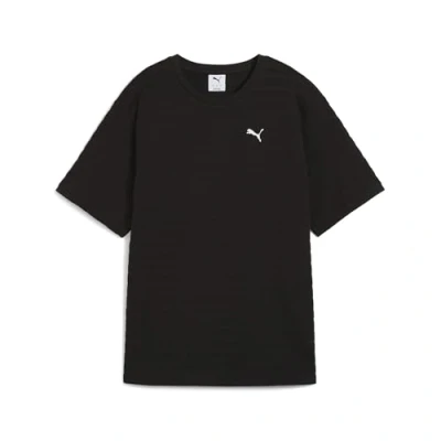 Bild av Puma Elevated Strukturiertes Tshirt med print, Storlek: Medium, Black