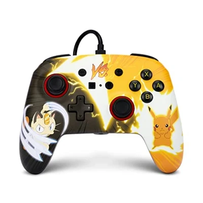 Bild av PowerA Förbättrad trådbunden styrenhet från för Nintendo Switch Pokémon: Pikachu vs. Meowth