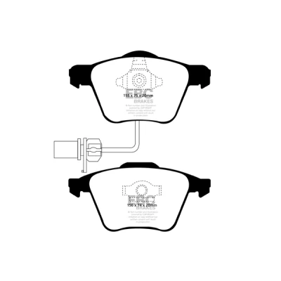 Bild av EBC Brakes Bromsbeläggssats, skivbroms DP41495R AUDI [A4, A6, A8]; SEAT [EXEO]