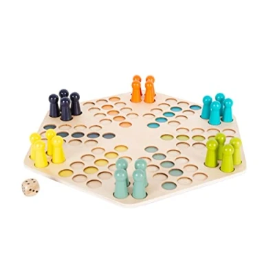 Bild av small foot Ludo för 6 spelare XL av trä, brädspel hela familjen, barn från 4 år, 1800