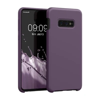 Bild av kwmobile fodral kompatibelt med Samsung Galaxy S10e silikon mobiltelefonfodral mjuk yta trådlös laddning ljus iris