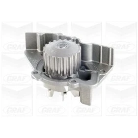 Bild av GRAF PA391 Pompe à eau 20 avec joint d&#039;étanchéite mécanique Tôle d&#039;acier 59,258 pour transmission par courroie de distribution