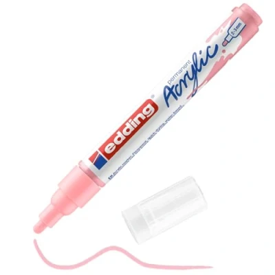 Bild av edding 5100 akrylmarker medium klassisk malva 1 vattenfast akrylfärgmarker rund spets 5 10 mm akrylfärgpennor för teckning på duk, konstpapper och trä akrylmarkers stenar