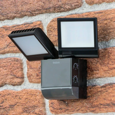 Bild av Theben LED utomhusvägglampa theLeda S17 100, svart Sensor