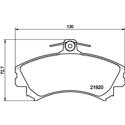 Bild av HELLA 8DB 355 006 701 Jeu de plaquettes frein avec indicateur d&#039;usure vis d&#039;étrier MITSUBISHI: Colt 6, VI CZC Cabriolet