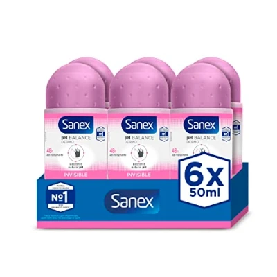 Bild av Sanex Roll On Osynlig torr (nytt paket) förpackning med 6, 300 ml