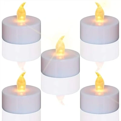 Bild av Telampor,LED ljus flimrande flamlösa ljus,24 pack realistiskt batteridrivet falskt