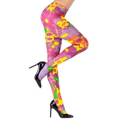Bild av Strumpbyxor Flower Power 2Cols Asstd accessoar för underkläder fin klänning