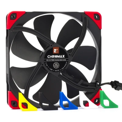 Bild av Noctua NF A14 PWM chromax.black.swap Chassi fläkt 140mm Svart 25 dBA