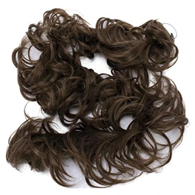 Bild av CAISHA XXL Hårstycke Hårslips Updos Voluminös Lockigt Bulle Medelbrun HW16