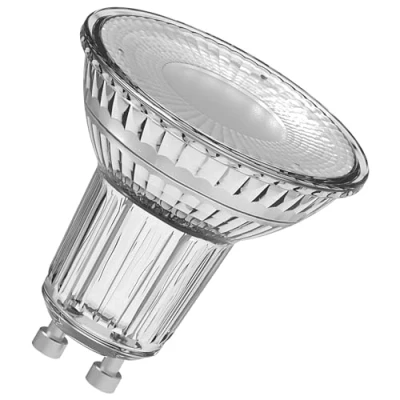 Bild av OSRAM LED stjärnvärde Par16 lampa för GU10 bas, reflektorlampa, GL, 350 lumen, kallvit (4000K), ersättning konventionella 50W glödlampor, inte dimbar, 10 pack