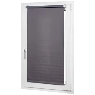 Bild av Amazon Basics Mörkläggningsgardin med matchad färgbeläggning, 66 x 150 cm, mörkgrå