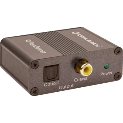 Bild av OEHLBACH AD Transformer Stereo Audio Signalomvandlare analog till digital omvandlare (RCA RCA adapter koaxial 24bit 96 kHz) full metall