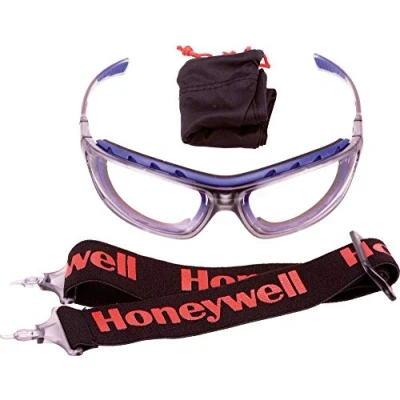Bild av Honeywell 1028640 SP1000 2G, transparent ram, svart skydd mot stötar och damm, brett pannband ingår, flexibel näsdel, anti dimma reptålig (1 st)