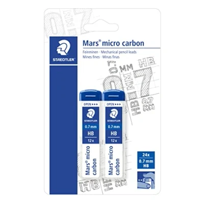 Bild av Staedtler 2507HBBK2D Mars Micro Feinminen Minendurchmesser 0.7 mm, HB