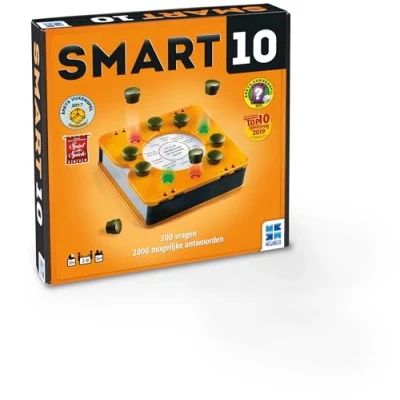 Bild av Megableu Smart 10 svar möjliga hur många kan du gissa? Quiz spel 2 till 8 spelare, brädspel, speltid ca 20 minuter, 14 år och äldre, 678946