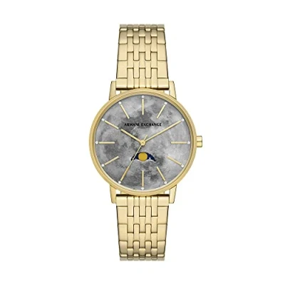 Bild av Armani Exchange Watch For Women, Quartz Multifunctional movement and 36mm Case Size with Stainless steel or Leather strap