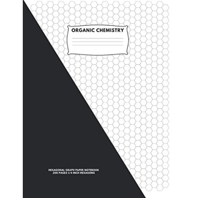 Bild av Organic Chemistry: Hexagonal Graph Paper Notebook: 200 pages, 1/4 Inch Hexagons:8.5&quot; x 11&quot; Inches
