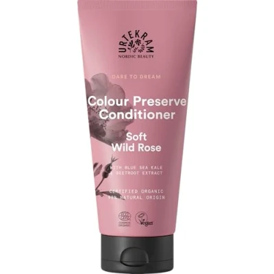 Bild av Urtekram balsam färgkonservering vildros 180 ml, vegansk, biologisk, naturligt ursprung