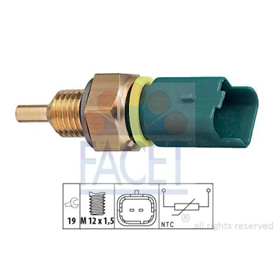 Bild av KW 530 276 Sonde De Température Liquide Refroidissement Made in Italy OE Equivalent vert PEUGEOT: 206 3/5 portes, 106 II portes