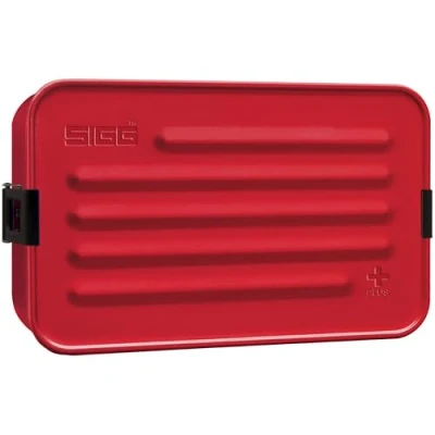 Bild av SIGG Metal Box Plus L lunchlåda (1,2 l), modern matlåda med praktisk användning för resor, fjäderlätt av aluminium skiljevägg