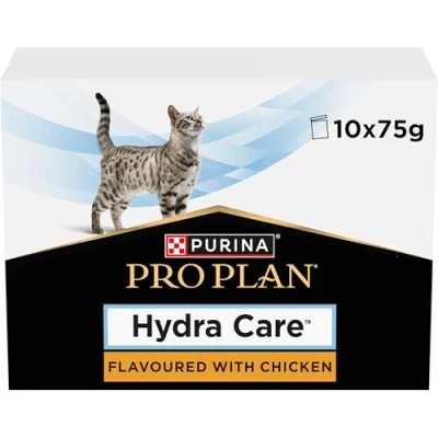 Bild av Veterinary Diets Feline HC HydraCare Vätskeersättning Kyckling för Katt 10 st x 75 g