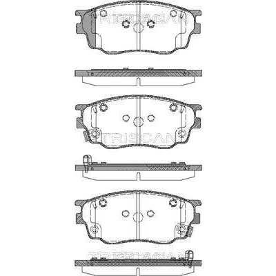 Bild av TRISCAN 8110 50012 Jeu de plaquettes frein avec indicateur d&#039;usure MAZDA: 6 5 portes, Berline