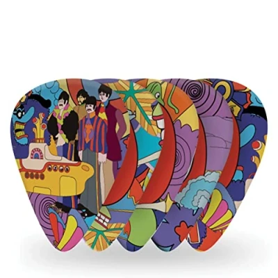 Bild av D&#039;Addario Beatles gitarrplektrum The samlargitarrplektrum Yellow Submarine Light