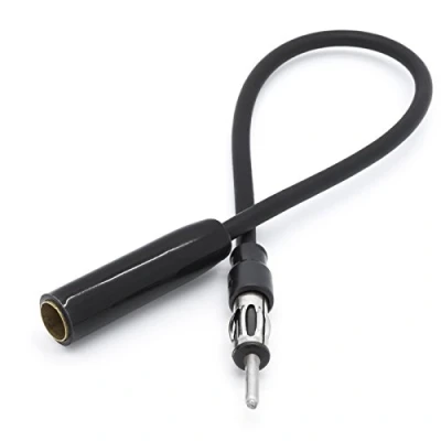 Bild av adapter Universe bilantenner förlängning 30 cm kabel DIN ISO uttag till kontakt bilradio för universal