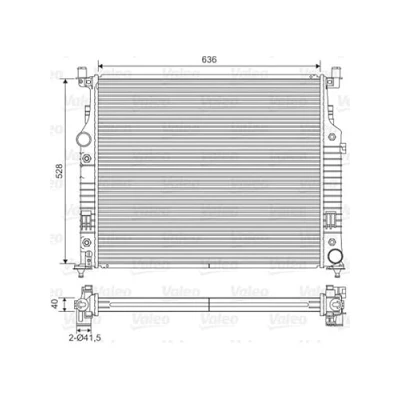 Bild av Kylare, motorkylning Valeo 701569