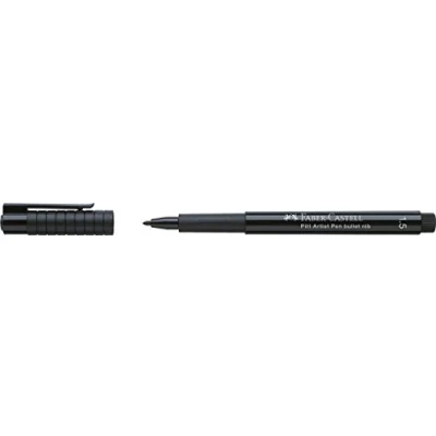 Bild av Faber Castell Konst &amp; Grafisk Pitt Artist Pen Bullet Nib 1,5 Indien Bläckpenna, Svart, Enkel Penna, för konst, hantverk, ritning, skissning, hem, skola, universitet, färgning