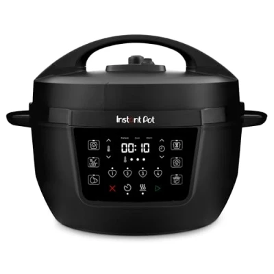 Bild av Instant Pot Multikokare XL 7.1L 7 i 1 Smart Cooker tryckkokare, mild kokare, riskokare, sauteringpanna, yoghurtberedare, ångkokare och matvärmare, svart