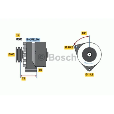 Bild av Generator BOSCH 0 986 034 120