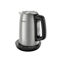 Bild av Philips Vattenkokare 1.7L Kapacitet med Temperaturkontroll, Värmehållning, Fjädrat Lock, Indikeringslampa, Rostfritt Stål, Vridbar basplatta (HD9359/90)