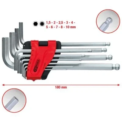 Bild av KS TOOLS 151.5000 Ensemble de tournevis coudés Acier chrome vanadium