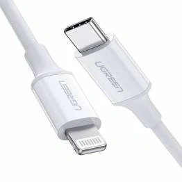 Bild av Ugreen USB C till Lightning kabel MFi 1m Vit