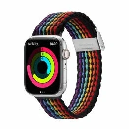 Bild av Justerbar flätad Apple Watch rem 38/40/41 mm Mörk flerfärgad