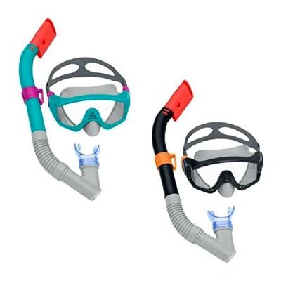 Bild av Bestway 24068 / 23, Vuxen, Halvtäckande cyklop, Snorkling, Polykarbonat, Blandade färger, 14 År
