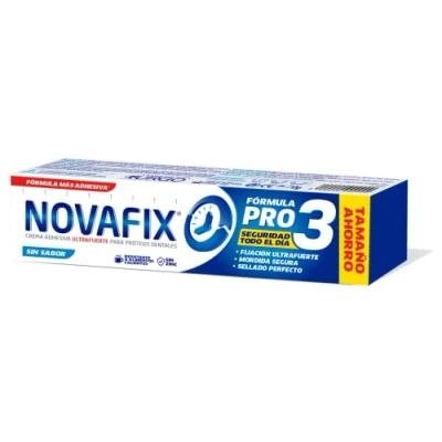 Bild av Urgo Novafix Pro3 smaklös Ultrastark fixering självhäftande tandproteskräm 70 g