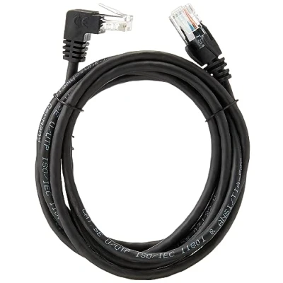 Bild av Goobay 94172 Cat 5E patchkabel 1x 90 vinklad, U/UTP, svart